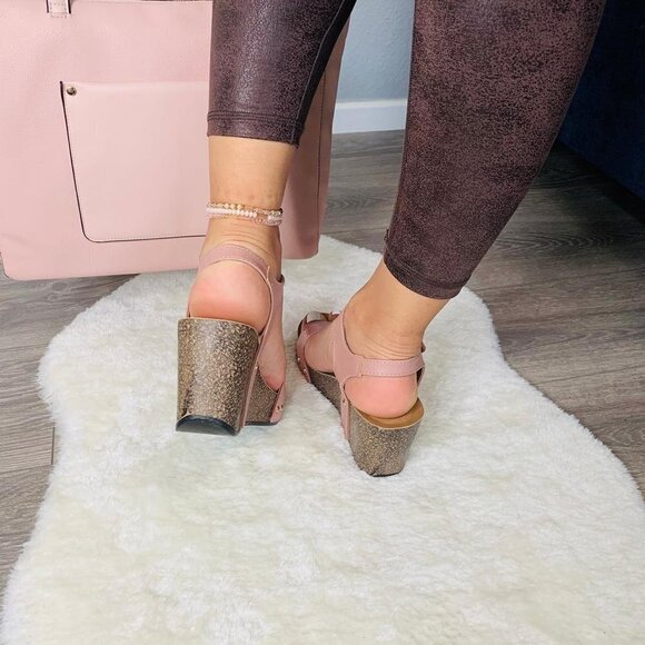 Women's Rose Platform Wedge Summer Casual Sandals - Picture 6 of 15